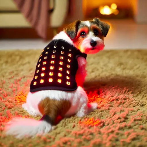 Ceinture de luminothérapie à lumière rouge pour chats et chiens C02